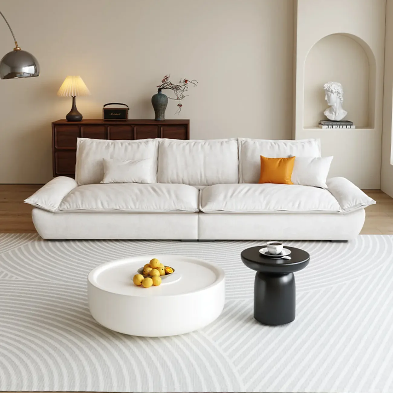 主图-03 Globe Furnishings - Sailcloth Upholstery Breathable Cotton-Linen Sofa Set