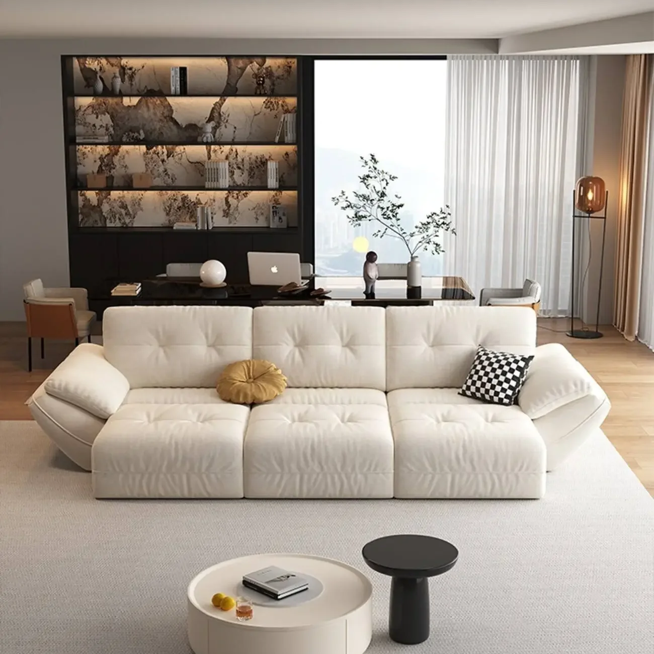 主图-03 Globe Furnishings - New Zero-Wall Electric Sofa