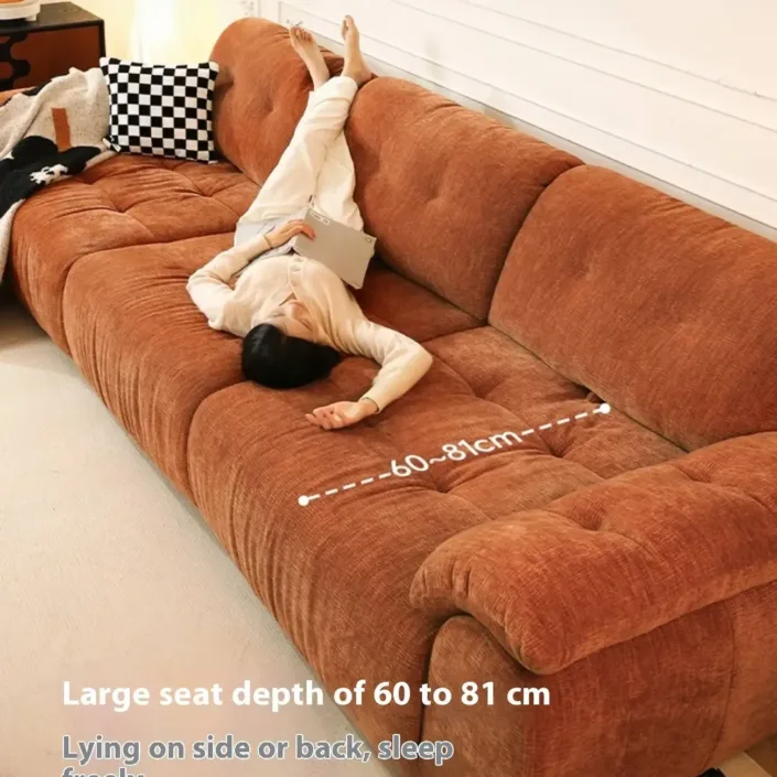 Globe Furnishings - Minimalist Modern Adjustable Pumpkin Sofa
