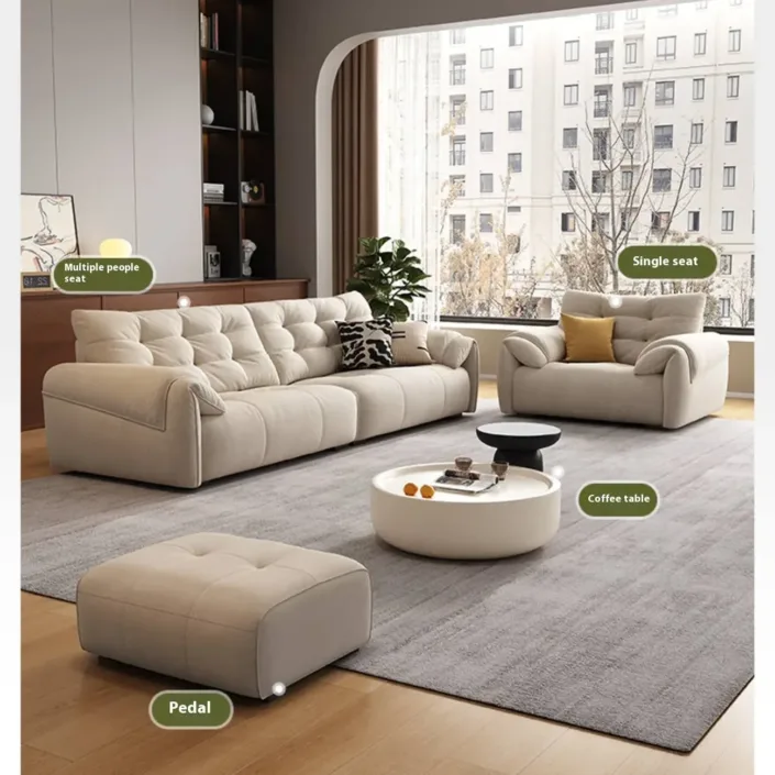 Globe Furnishings - Modular Cat-Proof Fabric Straight Sofa Globe Furnishings - Modular Cat-Proof Fabric Straight Sofa