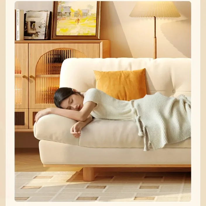 Globe Furnishings - Nordic Cream Style Tech Wool Cloud Sofa Globe Furnishings - Nordic Cream Style Tech Wool Cloud Sofa