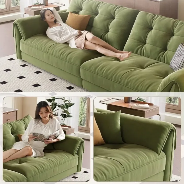 Globe Furnishings - French Vintage Fabric Sofa