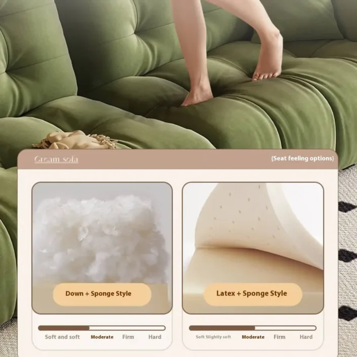 Globe Furnishings - French Vintage Cloud Fabric Sofa