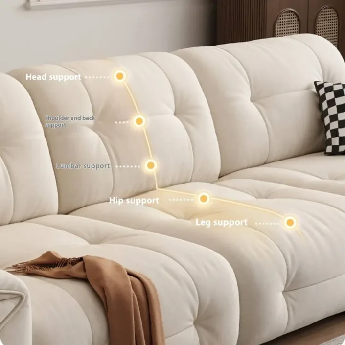 Globe Furnishings - Modern Minimalist Cat Scratch Fabric Sofa Globe Furnishings - Modern Minimalist Cat Scratch Fabric Sofa