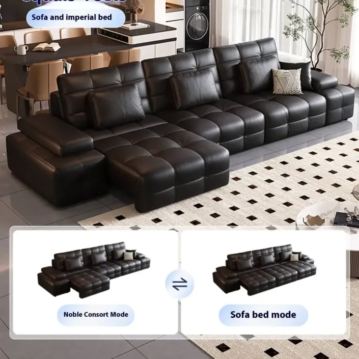 Globe Furnishings - Laurence Electric Multifunctional Leather Sofa