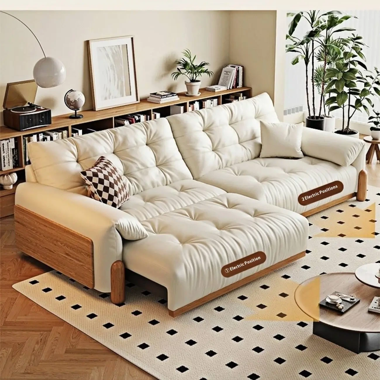 主图-03 Globe Furnishings - CloudBoost Pro Smart Leather Sofa