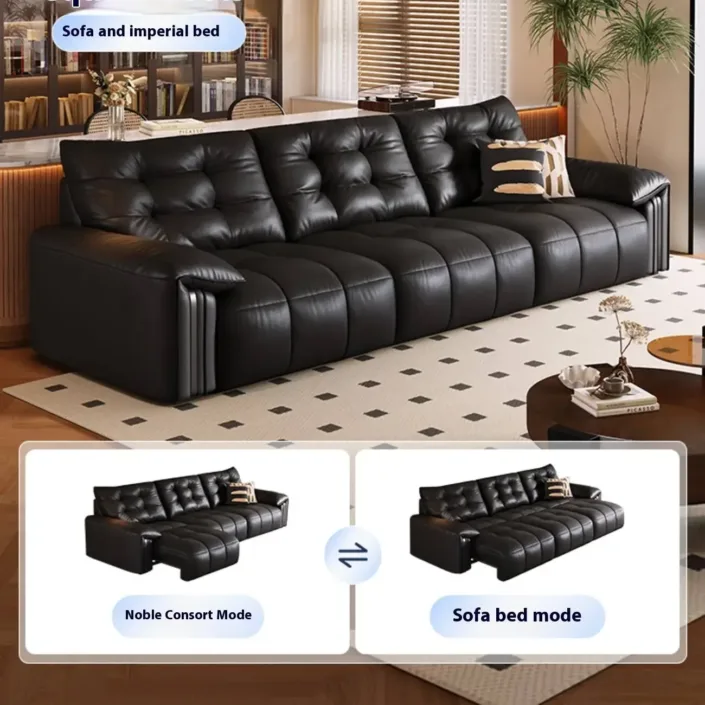 Globe Furnishings - Electric Reclining Top-Grain Leather Sofa Globe Furnishings - Electric Reclining Top-Grain Leather Sofa