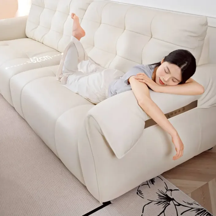 Globe Furnishings - Creamy Top-Grain Leather Swan Sofa: New Seasonal Release Globe Furnishings - Creamy Top-Grain Leather Swan Sofa: New Seasonal Release