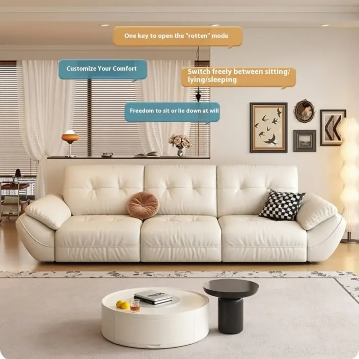 Globe Furnishings - Italian-Style Electric Reclining Leather Sofa Globe Furnishings - Italian-Style Electric Reclining Leather Sofa