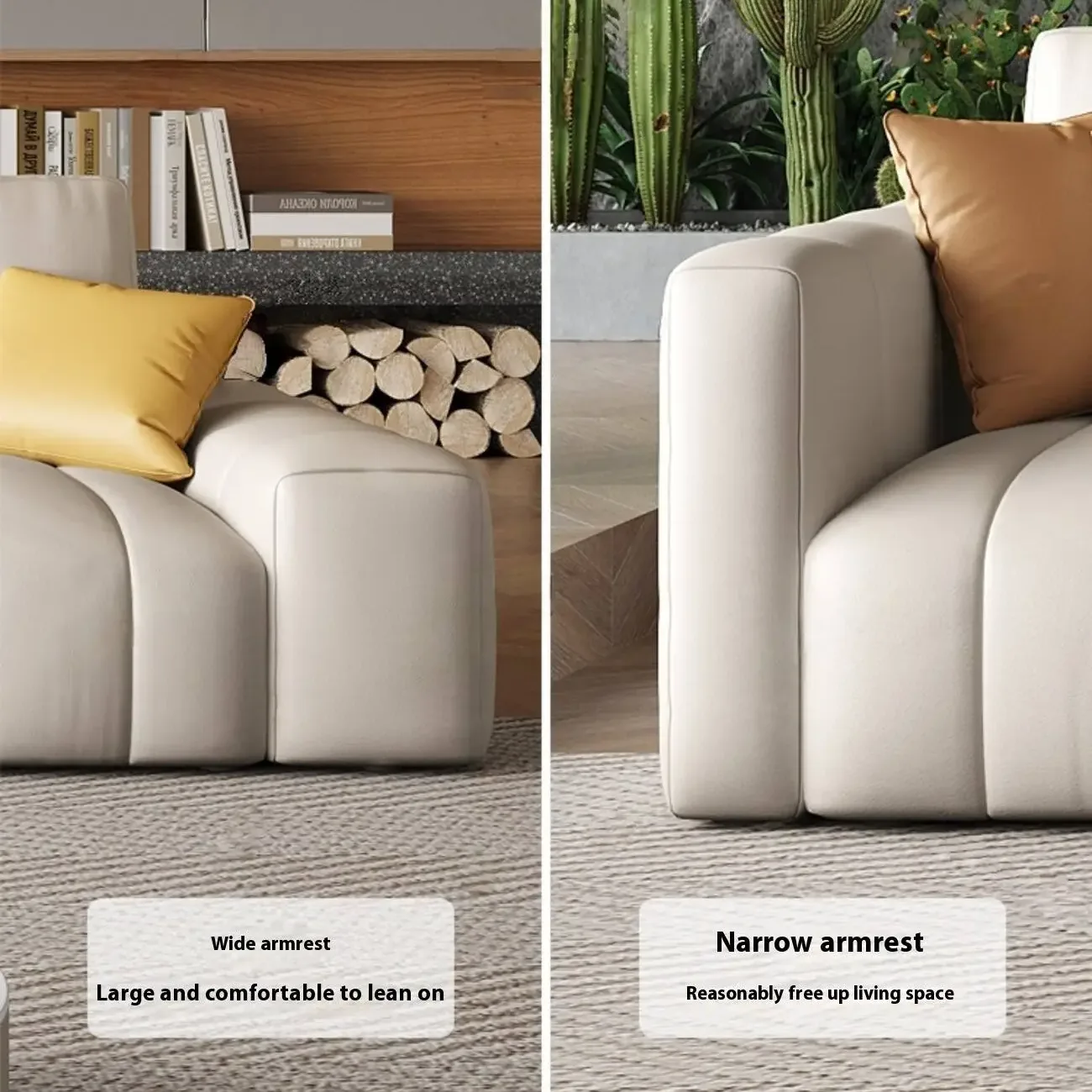 主图-03 Globe Furnishings - Light luxury piano key leather sofa