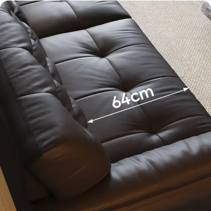 Globe Furnishings - Italian cloud-like top-grain leather sofa Globe Furnishings - Italian cloud-like top-grain leather sofa