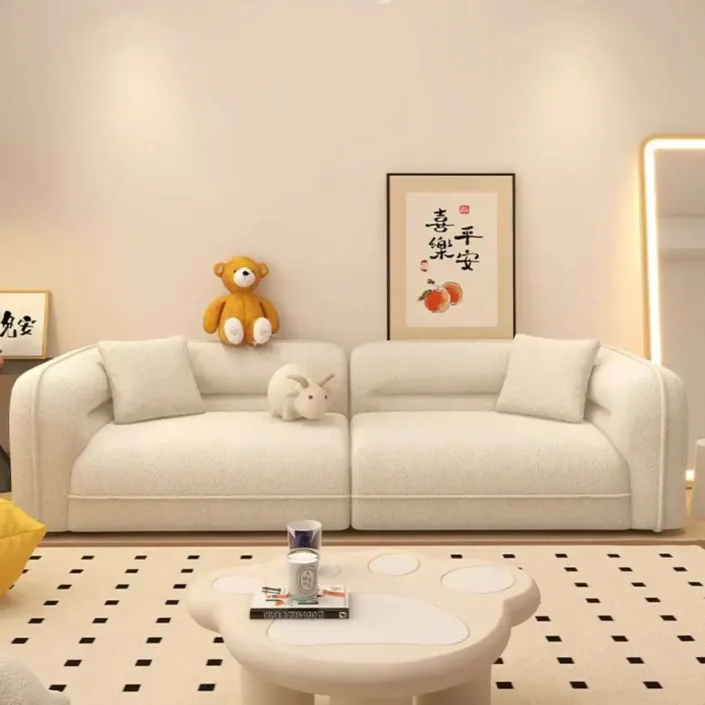 French bubble ball compression sofa