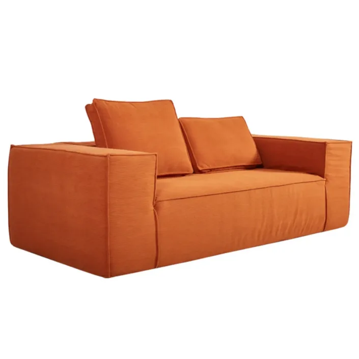 Globe Furnishings - Retro Tofu-Block Compressed Sofa Globe Furnishings - Retro Tofu-Block Compressed Sofa