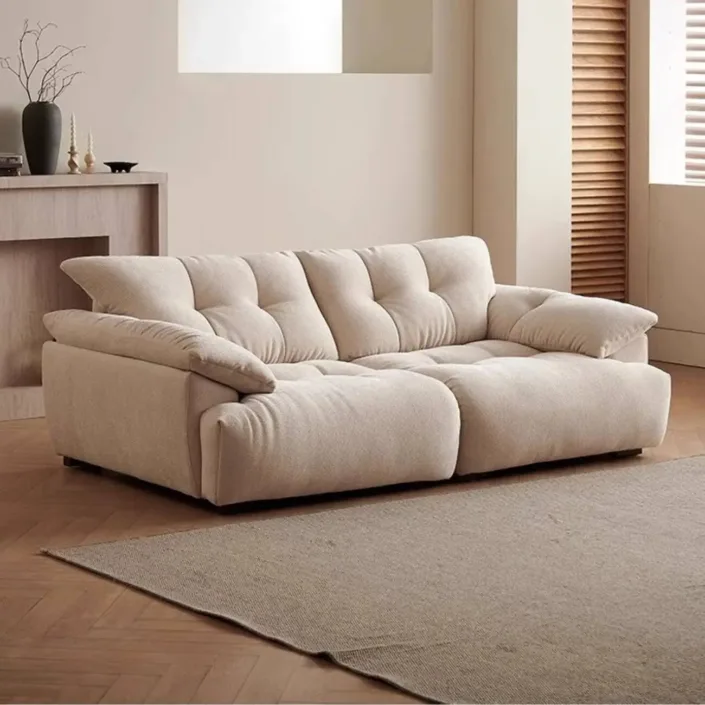 Globe Furnishings - Chenille Down Cloud Fabric Sofa Globe Furnishings - Chenille Down Cloud Fabric Sofa