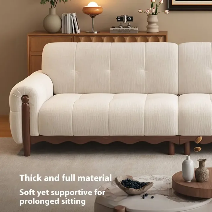 Globe Furnishings - New Solid Wood Chenille French Sofa