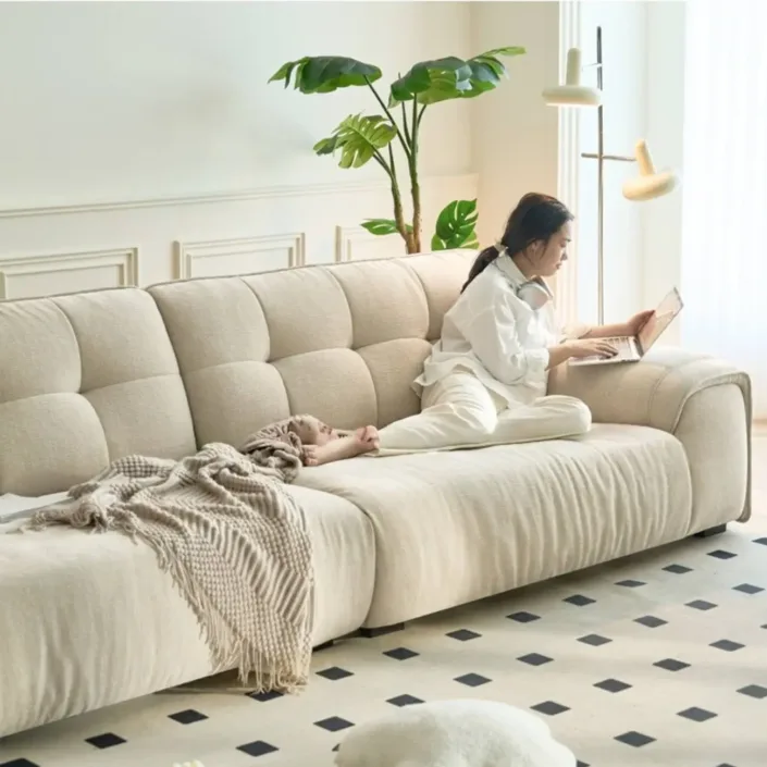 Globe Furnishings - New Damo Milk Cream Style Sofa Globe Furnishings - New Damo Milk Cream Style Sofa