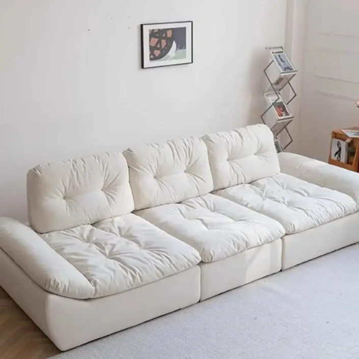 Globe Furnishings - Extendable Cloud-Patterned Cat-Scratch-Resistant Fabric Sofa Globe Furnishings - Extendable Cloud-Patterned Cat-Scratch-Resistant Fabric Sofa