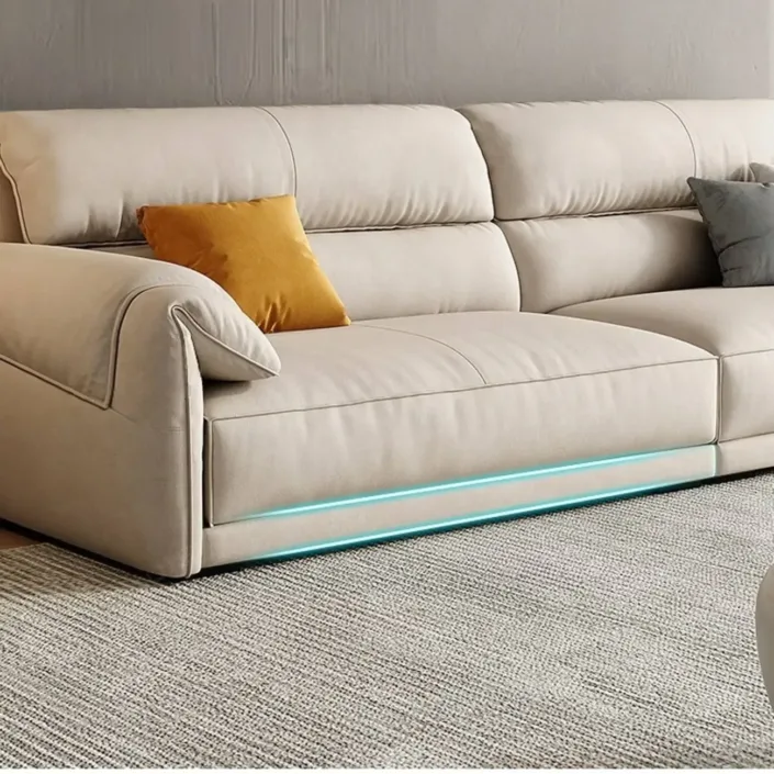 Globe Furnishings - Minimalist Compact Apartment Trendy Down-Filled Tech Fabric Sofa Globe Furnishings - Minimalist Compact Apartment Trendy Down-Filled Tech Fabric Sofa