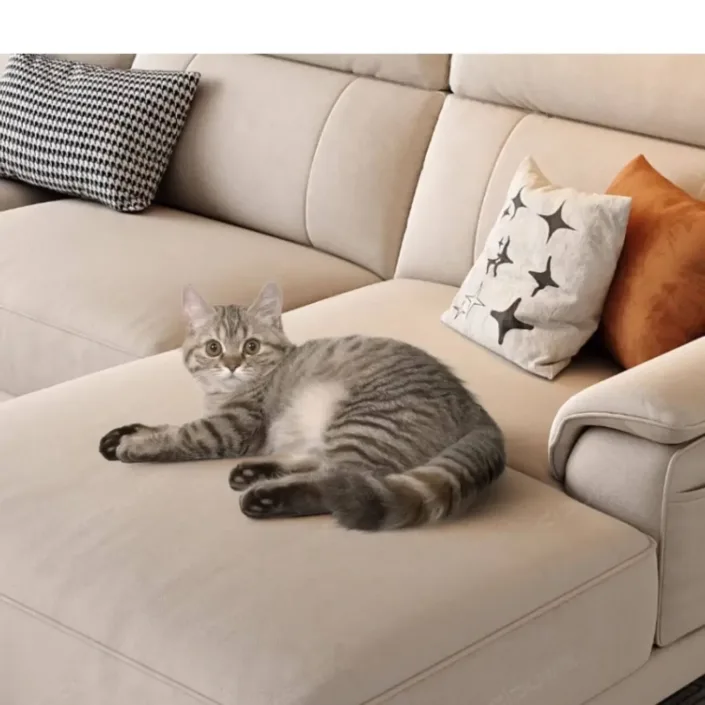 Globe Furnishings - Nordic Modern Antibacterial Fabric Corner Sofa Globe Furnishings - Nordic Modern Antibacterial Fabric Corner Sofa