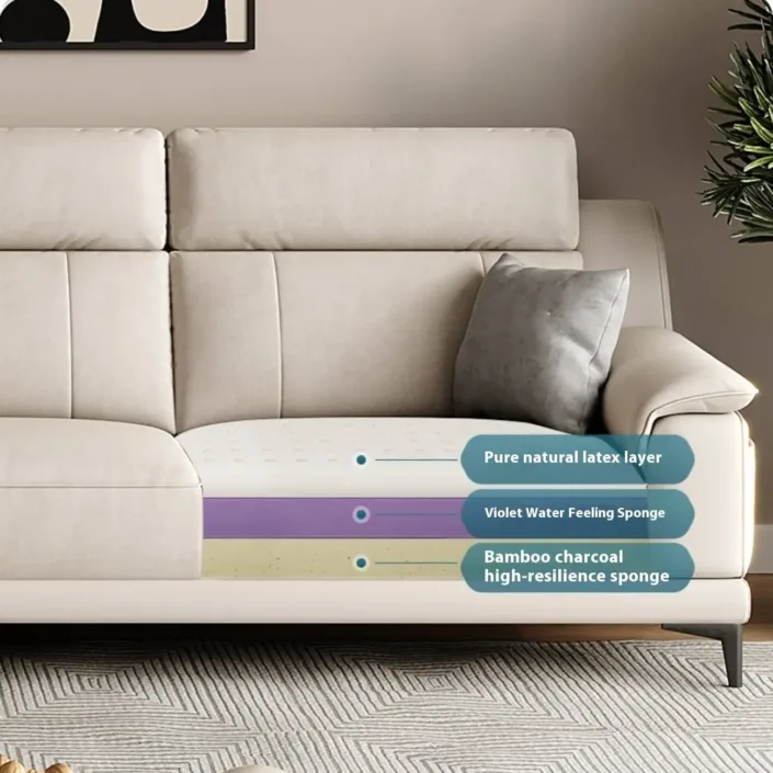 Globe Furnishings - Minimalist Tech-Infused Upholstered Sofa Globe Furnishings - Minimalist Tech-Infused Upholstered Sofa