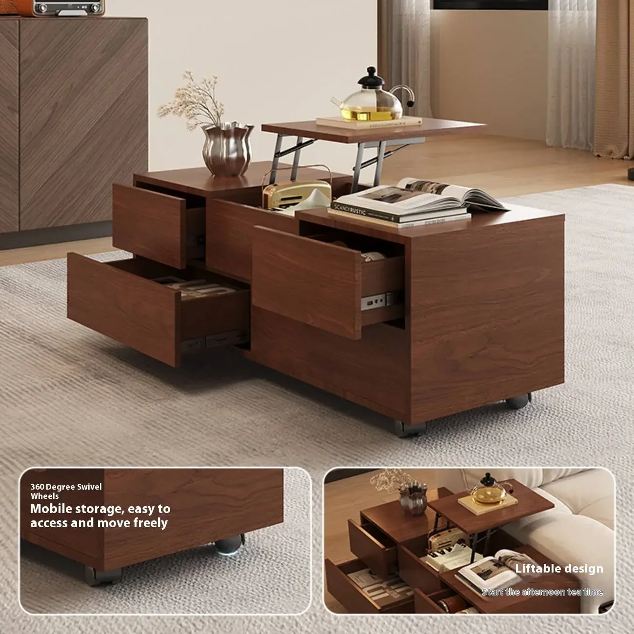主图-04 Globe Furnishings - Movable Multi-Storage Sofa