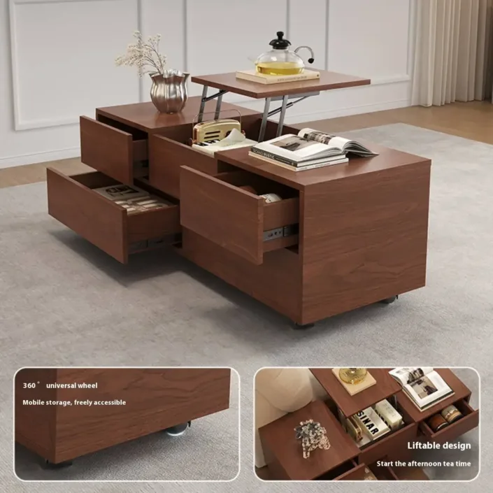 Globe Furnishings - Movable Storage Cabinet Multifunctional Storage Sofa Globe Furnishings - Movable Storage Cabinet Multifunctional Storage Sofa