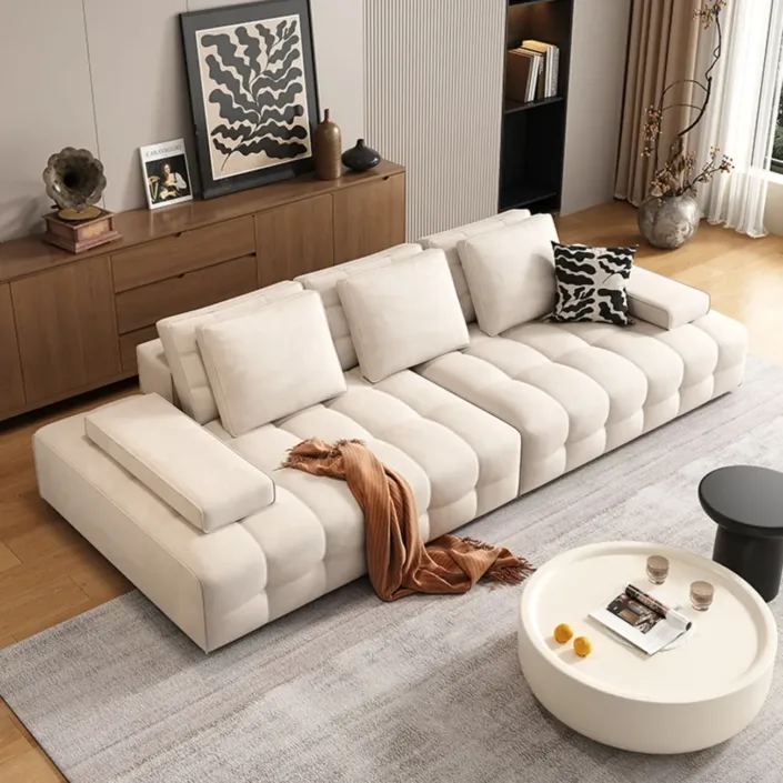Globe Furnishings - New Lawrence Cream-Style Upholstered Sofa Globe Furnishings - New Lawrence Cream-Style Upholstered Sofa