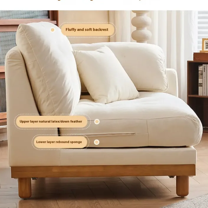 Globe Furnishings - Nordic Cloud Solid Wood Upholstered Sofa Globe Furnishings - Nordic Cloud Solid Wood Upholstered Sofa