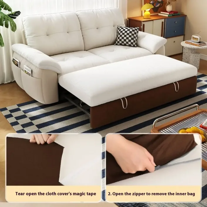 Globe Furnishings - Folding Convertible Sofa for One or Two People Globe Furnishings - Folding Convertible Sofa for One or Two People