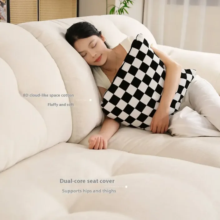 Globe Furnishings - Removable and Washable Chenille Space Cloud Sofa Globe Furnishings - Removable and Washable Chenille Space Cloud Sofa