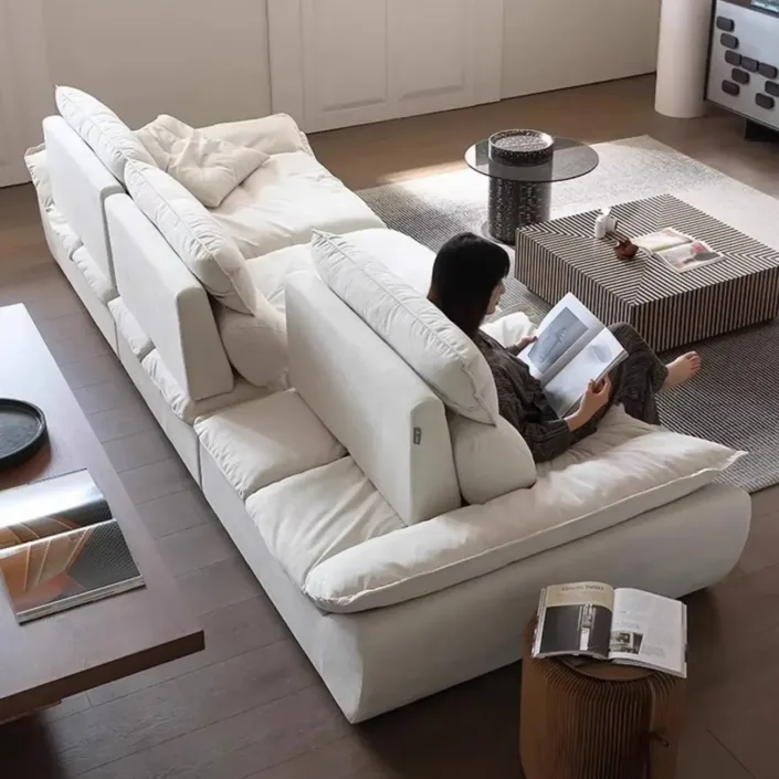 Globe Furnishings - Sailboat-style sofa with adjustable backrest Globe Furnishings - Sailboat-style sofa with adjustable backrest