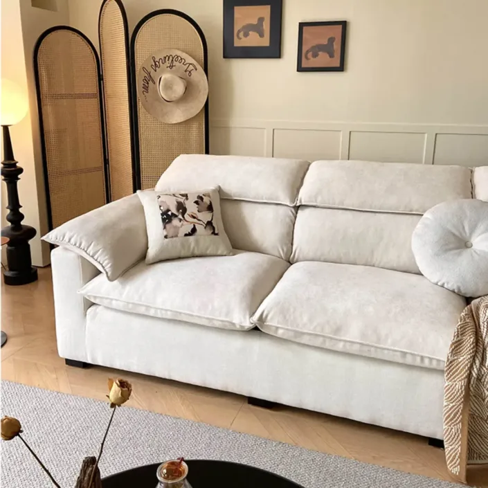 Globe Furnishings - Removable and Washable Linen Fabric Sofa