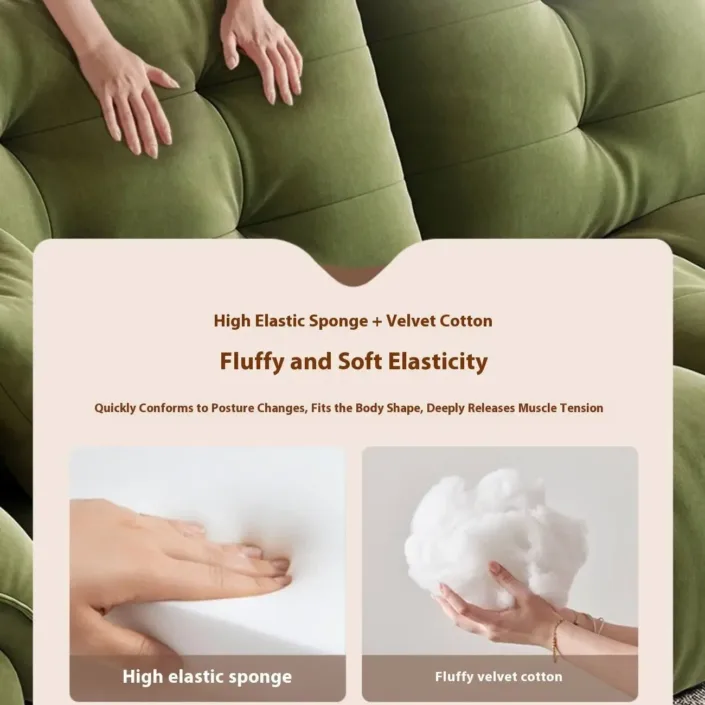 Globe Furnishings - French Vintage Cloud Fabric Sofa