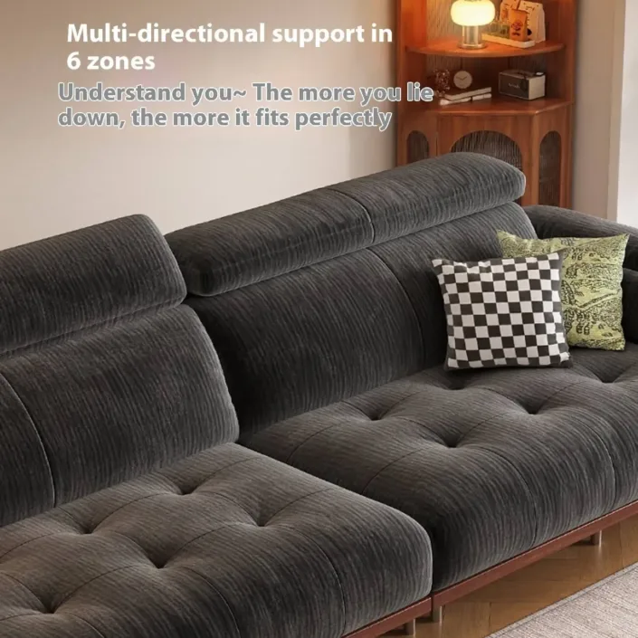 Globe Furnishings - Adjustable High-Leg Cream Vintage Sofa Globe Furnishings - Adjustable High-Leg Cream Vintage Sofa