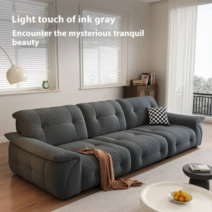 Globe Furnishings - Modern Minimalist Cat Scratch Fabric Sofa Globe Furnishings - Modern Minimalist Cat Scratch Fabric Sofa