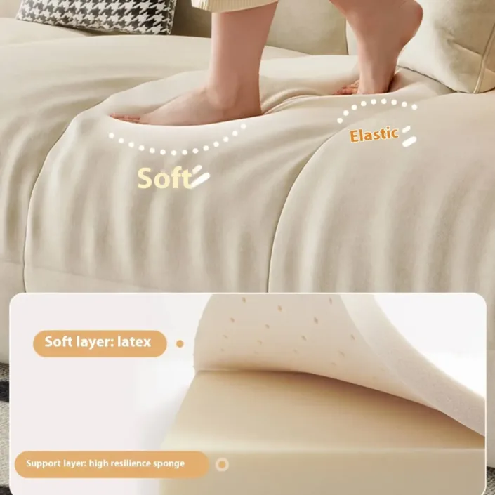 Globe Furnishings - Cloud Puff Modern Minimalist Straight Sofa