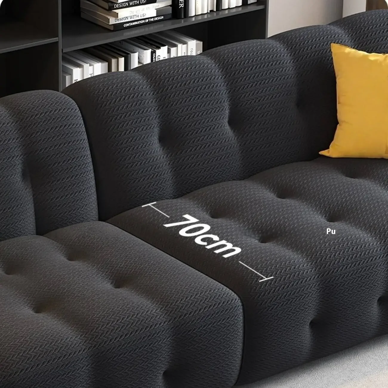 主图-04 Globe Furnishings - Rochebois Straight-Line Trendy Fabric Sofa