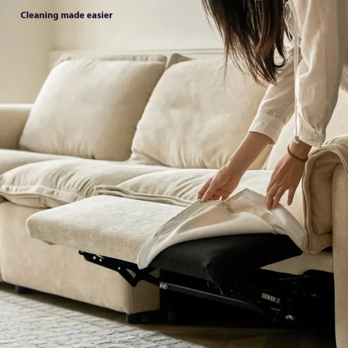 Globe Furnishings - Zero-Wall Clearance Removable Cover Electric Recliner Sofa Globe Furnishings - Zero-Wall Clearance Removable Cover Electric Recliner Sofa