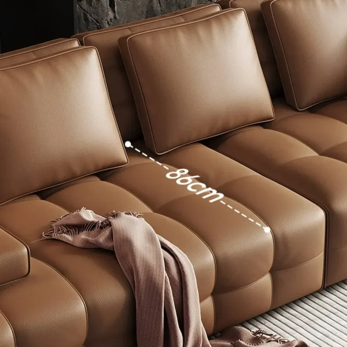 Globe Furnishings - Lawrence Italian Minimalist Full Leather Sofa Globe Furnishings - Lawrence Italian Minimalist Full Leather Sofa