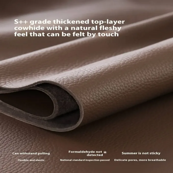 Globe Furnishings - Minimalist Nordic Straight-Line Genuine Leather Sofa Globe Furnishings - Minimalist Nordic Straight-Line Genuine Leather Sofa