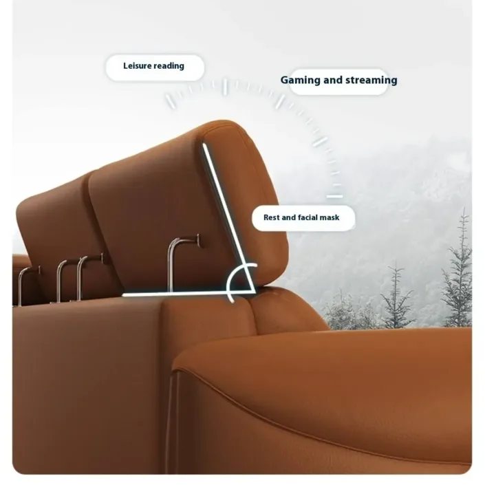 Globe Furnishings - Italian Minimalist Piano Key Linear Top-Grain Leather Sofa Globe Furnishings - Italian Minimalist Piano Key Linear Top-Grain Leather Sofa