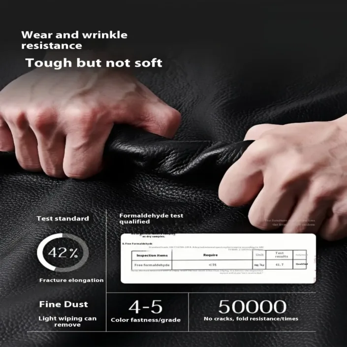 Globe Furnishings - Retro straight-line genuine leather sofa Globe Furnishings - Retro straight-line genuine leather sofa