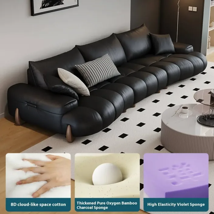Globe Furnishings - Mosen Vintage Straight Leather Sofa Globe Furnishings - Mosen Vintage Straight Leather Sofa