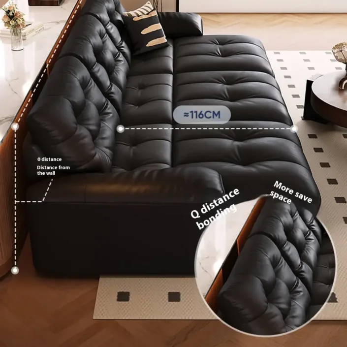 Globe Furnishings - Electric Reclining Top-Grain Leather Sofa Globe Furnishings - Electric Reclining Top-Grain Leather Sofa