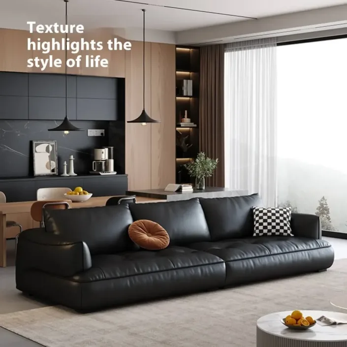 Globe Furnishings - Italian Creative Shaped Leather Chaise Lounge Sofa Globe Furnishings - Italian Creative Shaped Leather Chaise Lounge Sofa