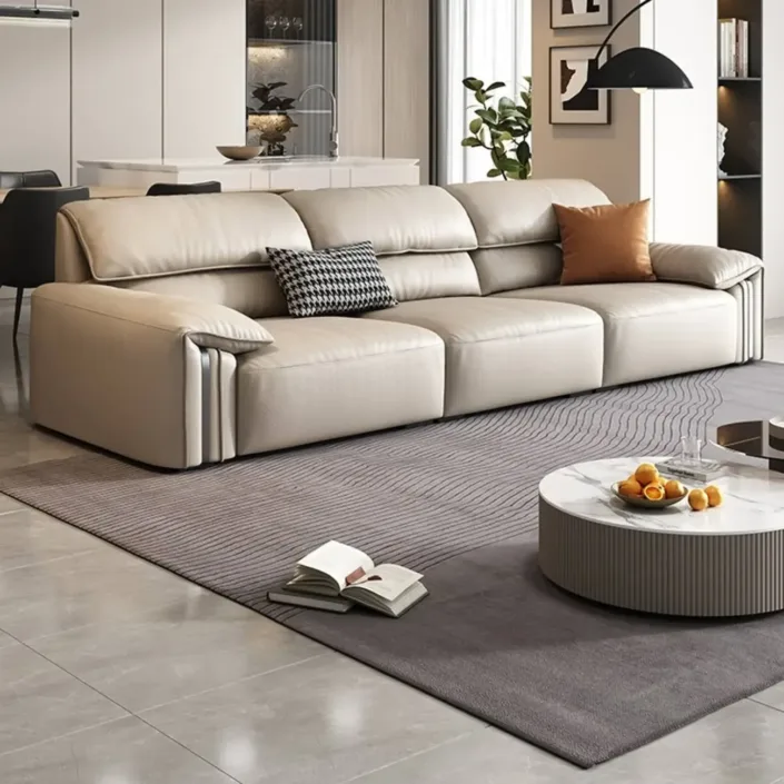 Globe Furnishings - Vintage Waxed Leather Top-Grain Sofa Globe Furnishings - Vintage Waxed Leather Top-Grain Sofa