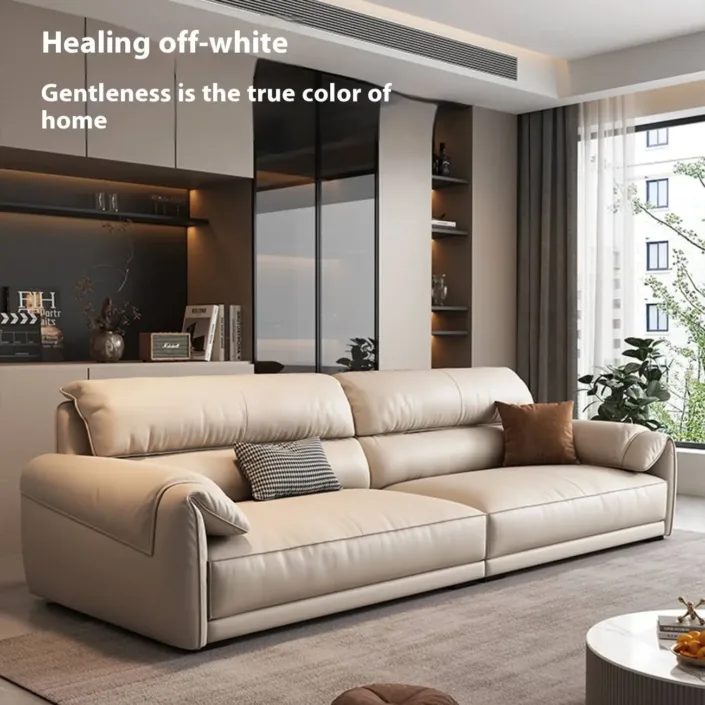 Globe Furnishings - Italian Modern Minimalist Dream Leather Sofa Globe Furnishings - Italian Modern Minimalist Dream Leather Sofa