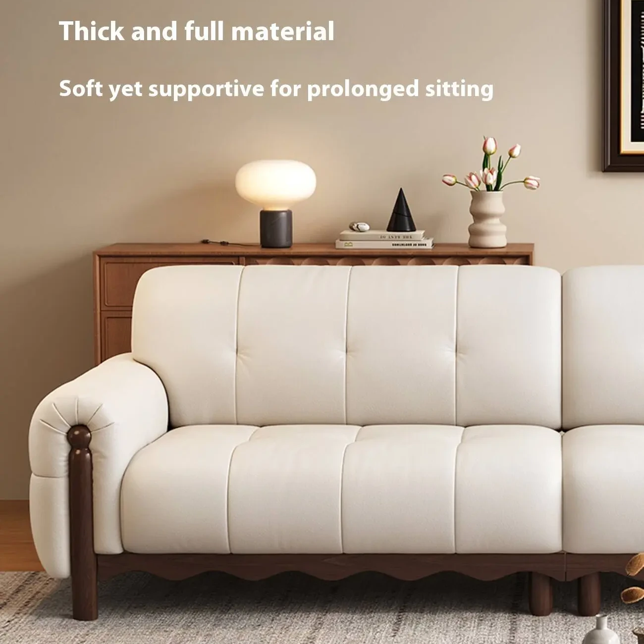主图-04 Globe Furnishings - Vintage-inspired top-grain leather sofa