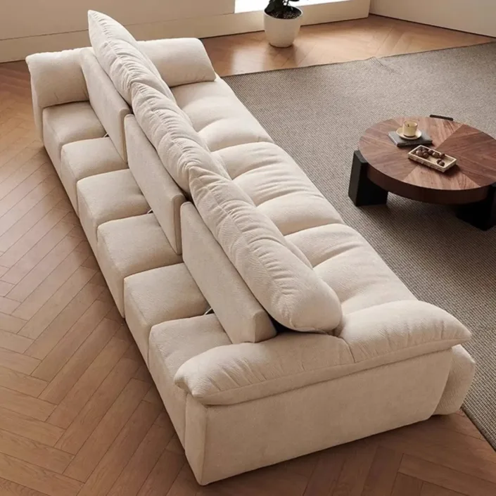 Globe Furnishings - Chenille Down Cloud Fabric Sofa Globe Furnishings - Chenille Down Cloud Fabric Sofa
