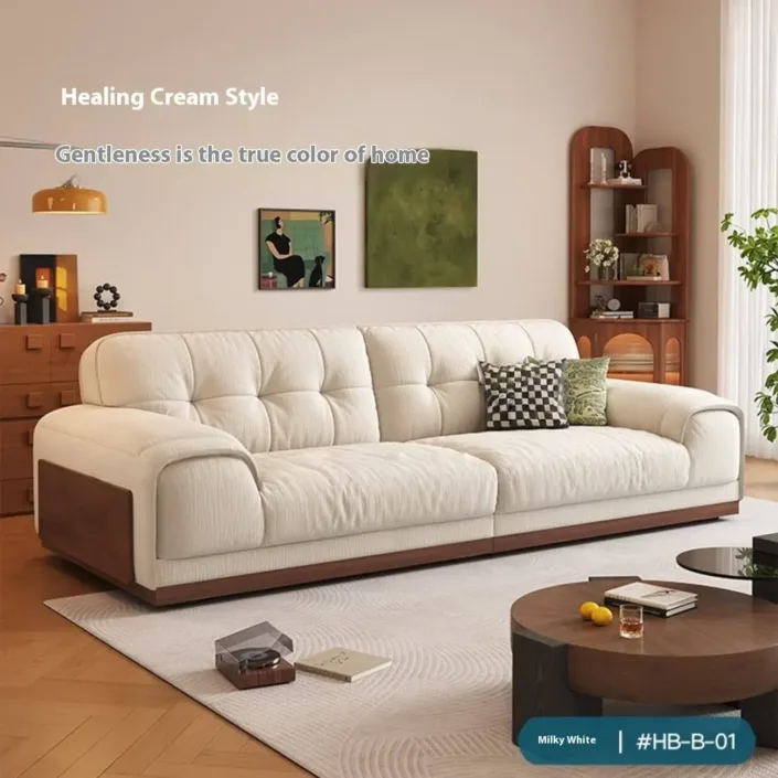 Globe Furnishings - Straight-Line Solid Wood Big Black Bull Sofa Globe Furnishings - Straight-Line Solid Wood Big Black Bull Sofa